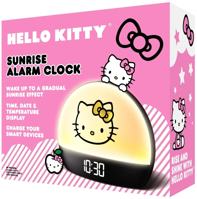 Alt view image 7 of 7 - Sunrise Alarm Clock - Multicolor Lights, USB Charging, LED Display, and Snooze Function