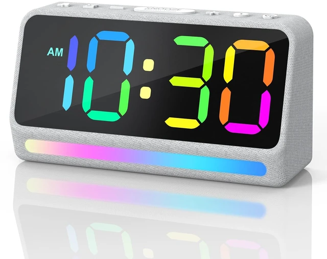 Main image of Extra Loud Alarm Clock for Heavy Sleepers Adults, Kids and Teens | 5 Extremely Loud Wake-Up Sounds, LED Digital Display, 7-Color Night Light, Dimmer, Bedroom Bedside Use, Boys