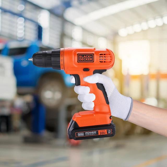 Alt view image 6 of 7 - 20V MAX POWERCONNECT Power Drill Cordless Drill Driver Electric Screwdriver with 30 Piece Bit Set and Drivers Kit, Battery and Charger Included (LD120VA)