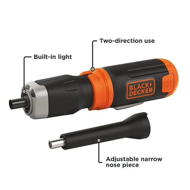 Alt view image 2 of 7 - Cordless Screwdriver, Alkaline (BCF601AA)