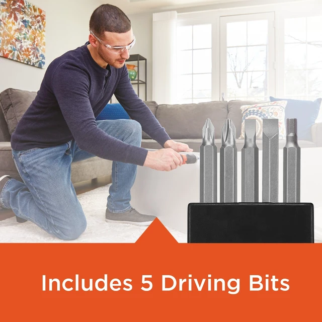 Alt view image 6 of 7 - Cordless Screwdriver, Alkaline (BCF601AA)