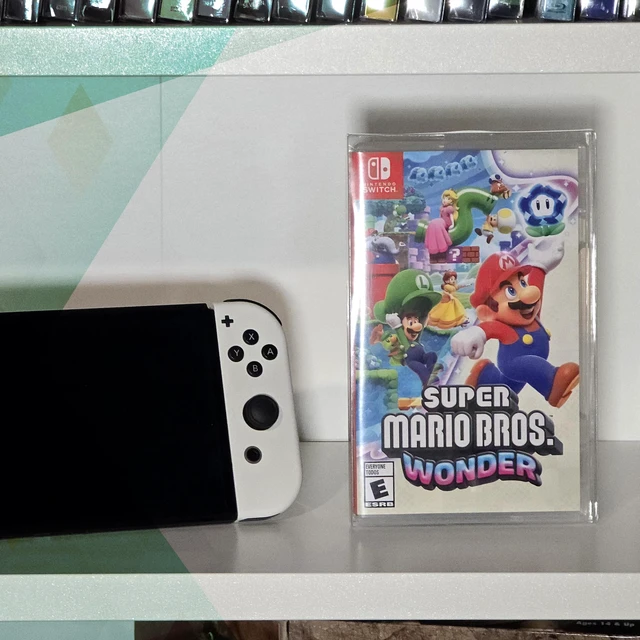 Alt view image 2 of 7 - 10 PACK Video Game Protector Compatible with: Nintendo Switch Game Case & Steelbook | Clear Plastic Sleeve