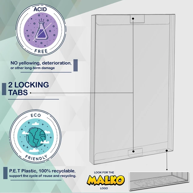 Alt view image 3 of 7 - 10 PACK Video Game Protector Compatible with: Nintendo Switch Game Case & Steelbook | Clear Plastic Sleeve