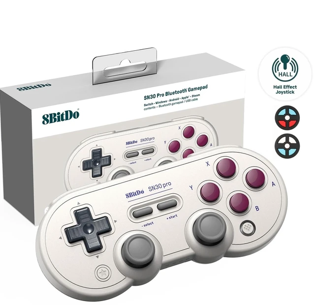 Main image of SN30 Pro Bluetooth Controller with Hall Effect Joystick (G Classic) | Rumble Vibration, Turbo Function, Wireless Gamepad for Switch/Switch 2, Windows, Apple, Steam Deck & Raspberry Pi