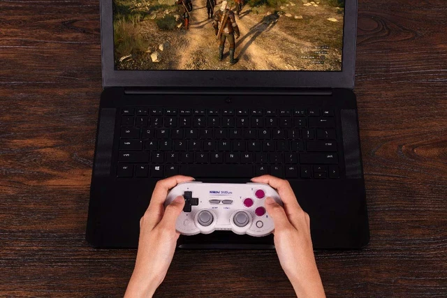 Alt view image 5 of 7 - SN30 Pro Bluetooth Controller with Hall Effect Joystick (G Classic) | Rumble Vibration, Turbo Function, Wireless Gamepad for Switch/Switch 2, Windows, Apple, Steam Deck & Raspberry Pi