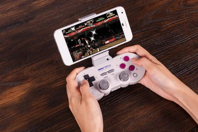 Alt view image 4 of 7 - SN30 Pro Bluetooth Controller with Hall Effect Joystick (G Classic) | Rumble Vibration, Turbo Function, Wireless Gamepad for Switch/Switch 2, Windows, Apple, Steam Deck & Raspberry Pi