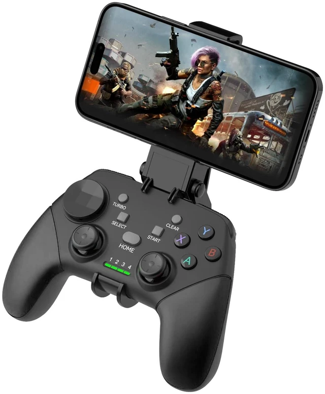 Main image of Wireless Mobile Gaming Controller for iPhone, Android, iPad, Tablet, PC, Phone Controller with Phone Clip Supports Cloud Game, COD Mobile, Genshin Immpact, Remote Player Gamepad