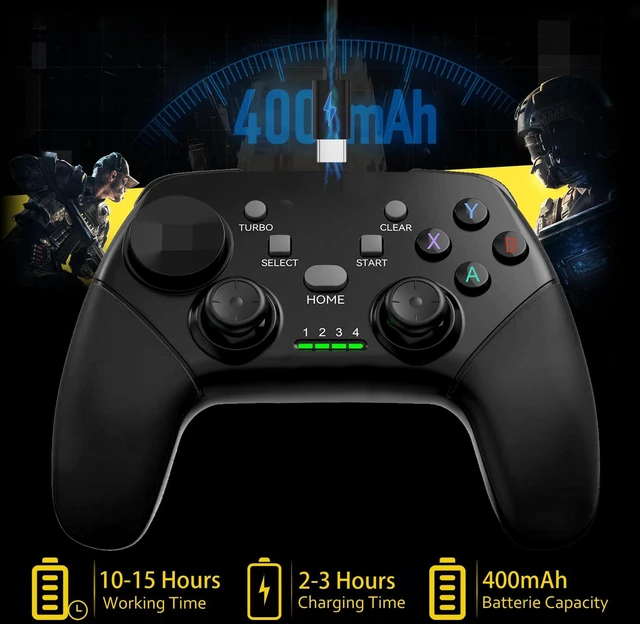 Alt view image 7 of 7 - Wireless Mobile Gaming Controller for iPhone, Android, iPad, Tablet, PC, Phone Controller with Phone Clip Supports Cloud Game, COD Mobile, Genshin Immpact, Remote Player Gamepad