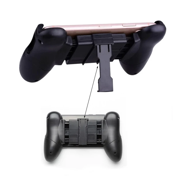 Alt view image 4 of 5 - Mobile Game Trigger Joystick - 4.5-6.5 inch Cellphone Gamepad with Foldable Stand & L1R1 Buttons