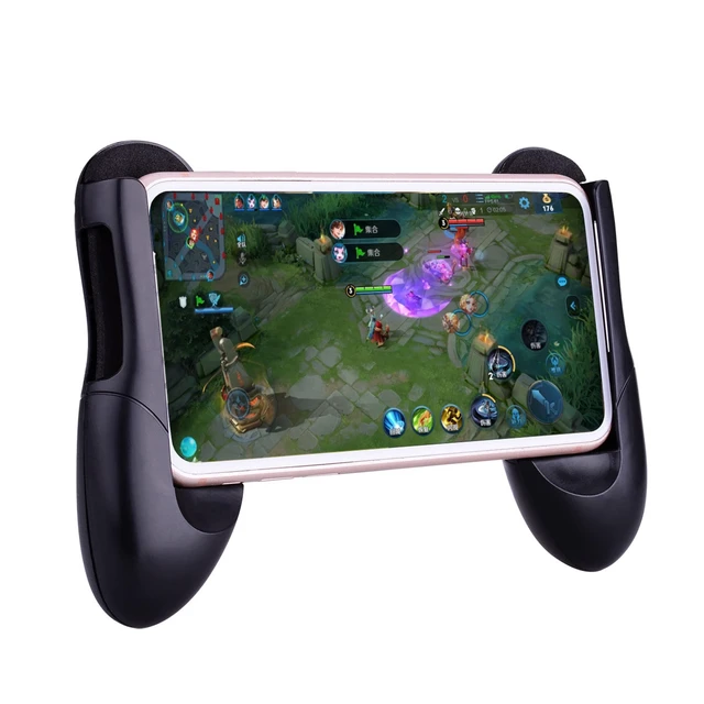 Alt view image 3 of 5 - Mobile Game Trigger Joystick - 4.5-6.5 inch Cellphone Gamepad with Foldable Stand & L1R1 Buttons
