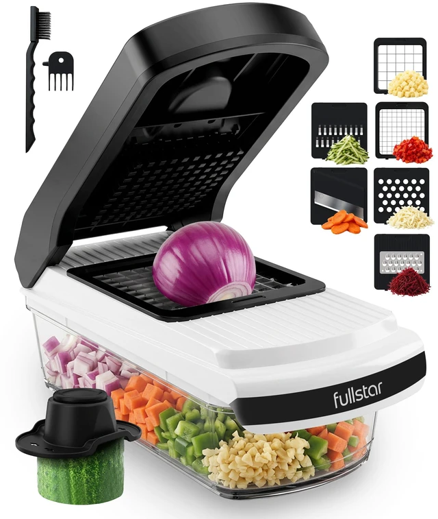Main image of Pro Core Vegetable Chopper & Mandoline Slicer, 6-in-1 Kitchen Tool | Multi-Blade Veggie Slicer, 5-Cup Container Food Chopper, Julienne Grater Dicer, Dishwasher Safe Kitchen Gadgets & Essentials