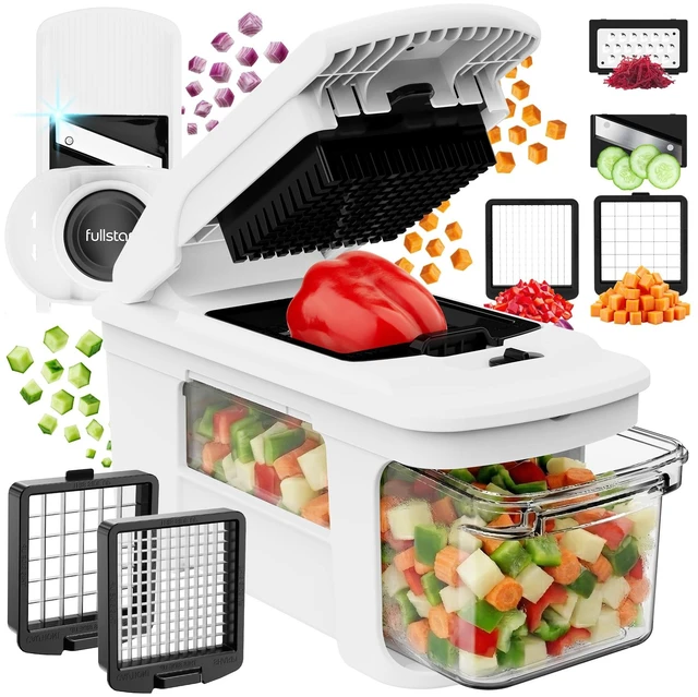 Main image of Pro XL Vegetable Chopper & Mandoline Slicer, All-in-1 Kitchen Tool | Multi-Blade XL Food Chopper, 8-Cup Pull-Out Catch Tray, Veggie & Fruit Slicer, Dicer, Grater, Dishwasher Safe Kitchen Gadgets