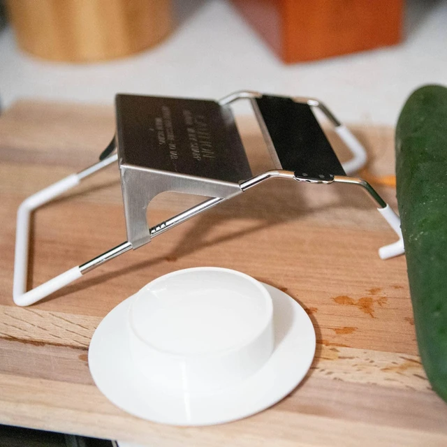 Alt view image 3 of 7 - Famous Vegetable Slicer, Heavy-Duty, Multi-Purpose Slicing Tool for Vegetables, Fruits and More, Easy to Use, Durable, and Efficient, Cuts 1/8" to 1/2"