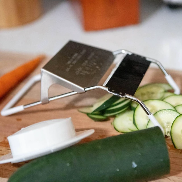 Alt view image 4 of 7 - Famous Vegetable Slicer, Heavy-Duty, Multi-Purpose Slicing Tool for Vegetables, Fruits and More, Easy to Use, Durable, and Efficient, Cuts 1/8" to 1/2"