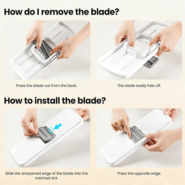 Alt view image 5 of 6 - 6-in-1 Vegetable Chopper Mandoline Slicer with 6 Blades & Container, Onion Cutter Dicer, Kitchen Gadgets & Essentials for Food Prep