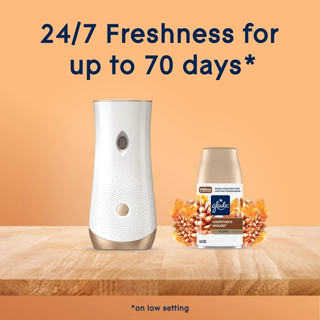 Alt view image 6 of 7 - Automatic Spray Refill, Air Freshener for Home and Bathroom, Cashmere Woods, 6.2 Oz, 2 Count