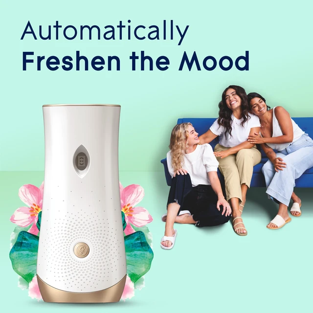 Alt view image 7 of 7 - Automatic Spray Refill Air Freshener, Dewdrop Petals, 2 Count | 6.2 oz Each, Home and Bathroom Use, Fits Glade Automatic Spray Holder, Adjustable Timed Fragrance Release, Odor Fighting