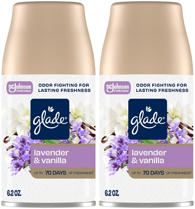 Main image of Automatic Spray Refill, Air Freshener for Home and Bathroom, Lavender & Vanilla, 6.2 Oz, 2 Count
