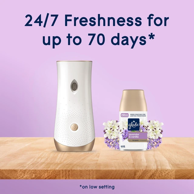 Alt view image 6 of 7 - Automatic Spray Refill, Air Freshener for Home and Bathroom, Lavender & Vanilla, 6.2 Oz, 2 Count