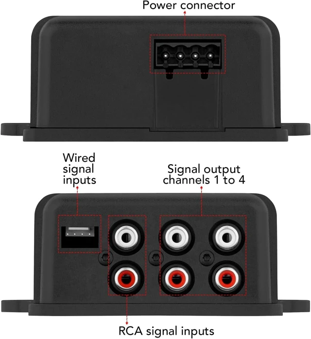 Alt view image 6 of 7 - PRO 2.4BT + Audio DSP Bluetooth Audio Processor for Car Audio | Bluetooth DSP with music streaming, Android & iOS control, RCA and High-Level inputs for factory or custom systems.