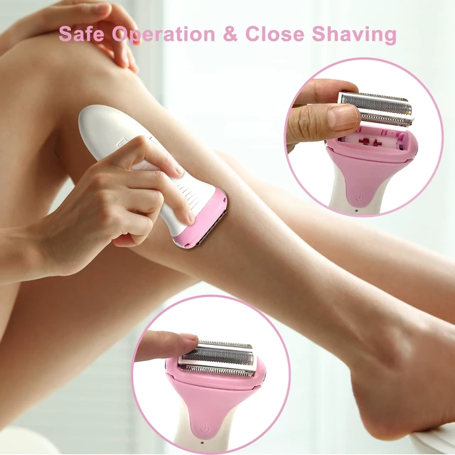 Alt view image 5 of 6 - Painless Women's Electric Razor & Bikini Trimmer - Waterproof Cordless Foil Shaver for Body,Legs,Underarms & Bikini Line,Wet/Dry TikTok Viral Hair Removal,Peach/ygv6