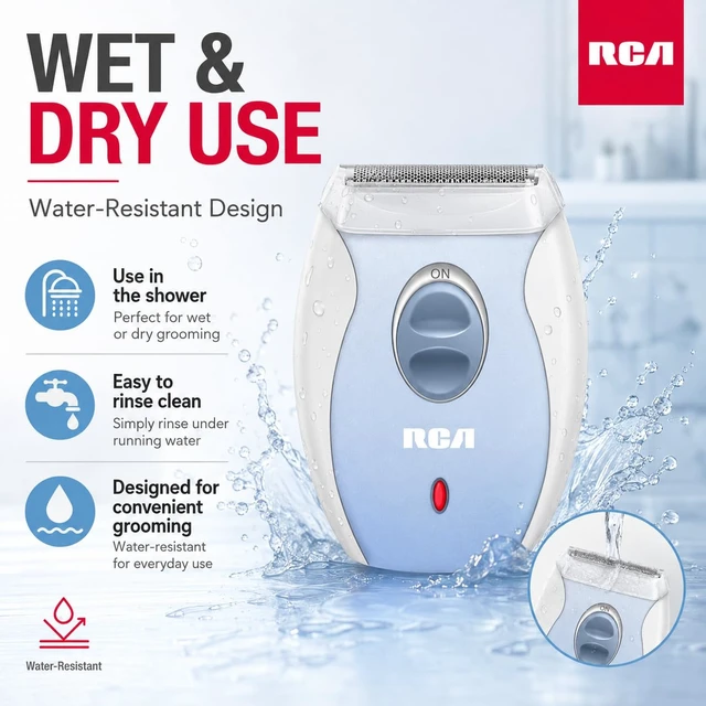 Alt view image 2 of 7 - Wet & Dry Shaver for Women, Rechargeable 3-in-1 Foil Razor | Rechargeable Waterproof Women's Shaver with 3-in-1 Blade