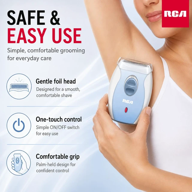 Alt view image 7 of 7 - Wet & Dry Shaver for Women, Rechargeable 3-in-1 Foil Razor | Rechargeable Waterproof Women's Shaver with 3-in-1 Blade