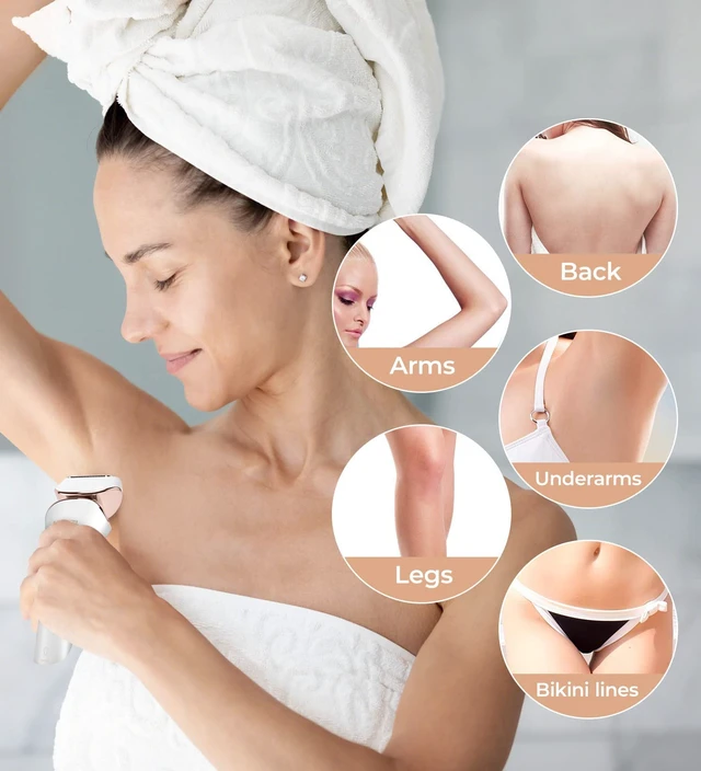Alt view image 6 of 6 - Electric Razor for Women Rechargeable Shaver for Women Portable Lady Shaver | Portable Electric Women Razor for Legs, Arm, Underarms, USB Rechargeable, Wet/Dry Waterproof Women Bikini Trimmer Gold