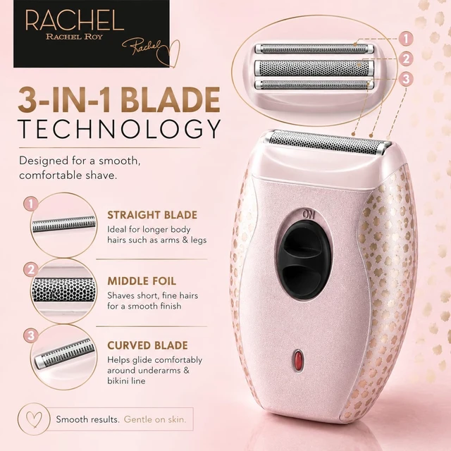 Alt view image 2 of 7 - Wet & Dry Shaver for Women, Rechargeable 3-in-1 Foil Razor | Rechargeable Waterproof Women's Shaver with 3-in-1 Blade