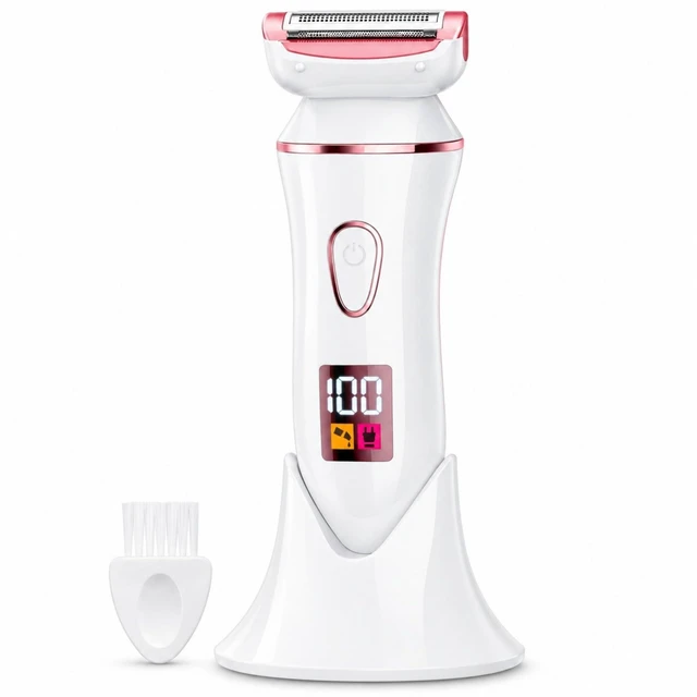 Main image of Womens Electric Shaver, Rechargeable Lady Razor for Women, Wet and Dry Hair Remover, IPX7 Waterproof Electric Razor for Legs, Arms and Body, Smooth Shaving Tool for Female Grooming, Rose Gold