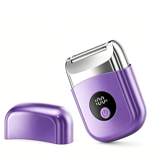 Main image of Womens Electric Razor for Legs, IPX7 Waterproof Wet Dry, Travel Electric Shaver with LED Display,Rechargeable Body Trimmer Shaver for Legs, Pubic, Face,Bikini, Arms