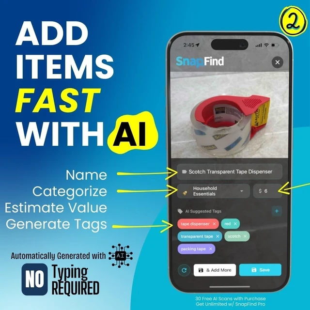 Alt view image 3 of 5 - Smart QR Code Labels AI Auto-Labeling, No Typing! Storage Bins & Moving Containers iOS & Android App Starter Pack, 10 Waterproof Stickers (3" x 5") (Orange)