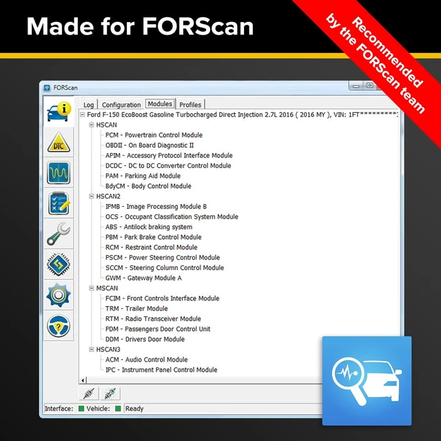 Alt view image 2 of 6 - EX FORScan OBD Adapter