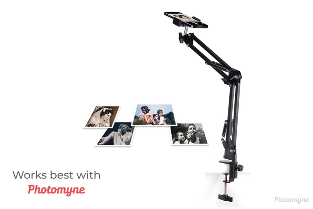 Alt view image 6 of 7 - Flexible Phone Holder with Clamp Photo Album Scanning Stand | Steady Shots. Better Scans