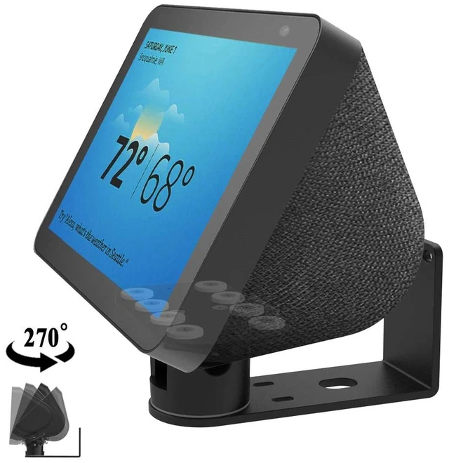 Main image of Echo Show Wall Mount Stand Echo Show 8 (2nd Gen, 2021 Release and 1st Gen, 2019 Release) Aluminum Swivel Stand, Stand for Amazon Echo Show 8 & Echo Show 5 Black