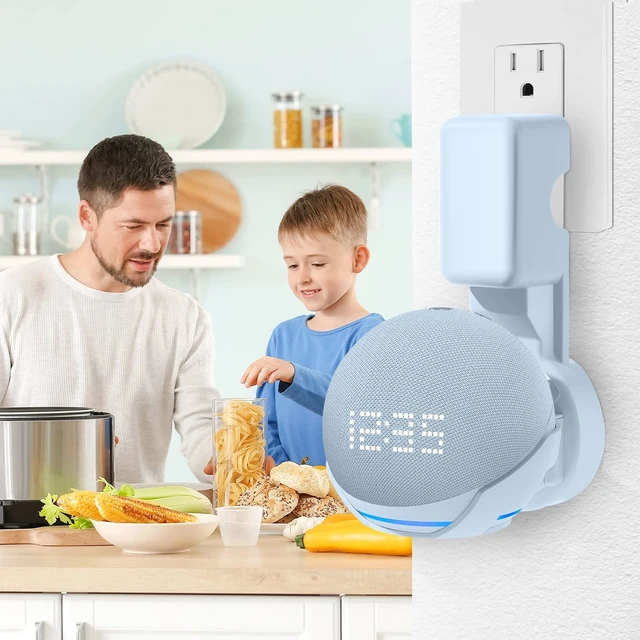 Alt view image 6 of 7 - Wall Mount Holder for Echo Dot 5th Generation, Cloud Blue