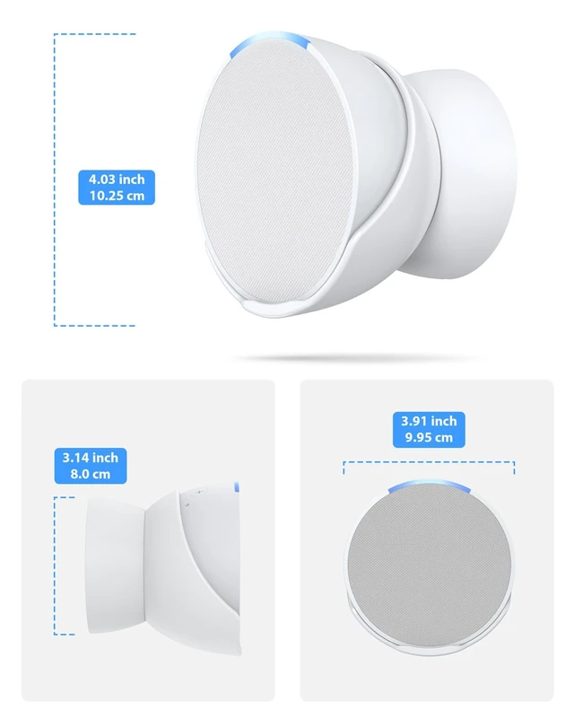 Alt view image 4 of 7 - Pop Wall Mount | Two Ways to Install Save Up Space Cable Storage | Five-Angle Adjustable Never-Falling Screws Install or with 3M Tape Simply Use Not Block Sound Come with Screwdriver