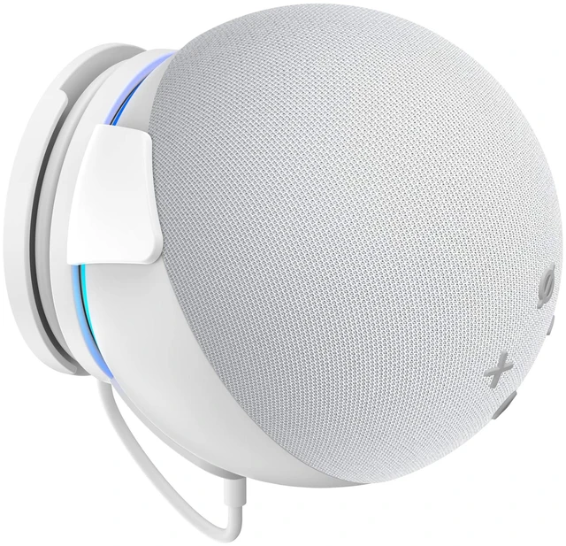 Main image of Wall Mount for Echo Dot 5th Generation - Wall Holder Stand Hanger for Echo Dot 5 Gen, Space-Saving Alexa Dot 5th Accessories, Built-in Cable Management (White-1 Pack)