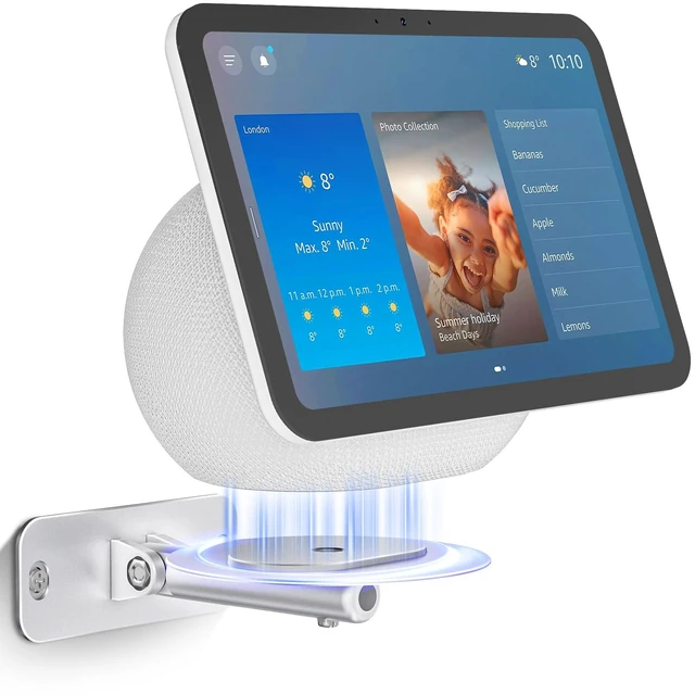 Main image of Wall Mount for Echo Show 11 and Echo Show 8 4th Generation, Swivel and Tilt Wall Bracket, Aluminum Adjustable Mount with Cable Management,Saving Space,Easy Installation (Silver)