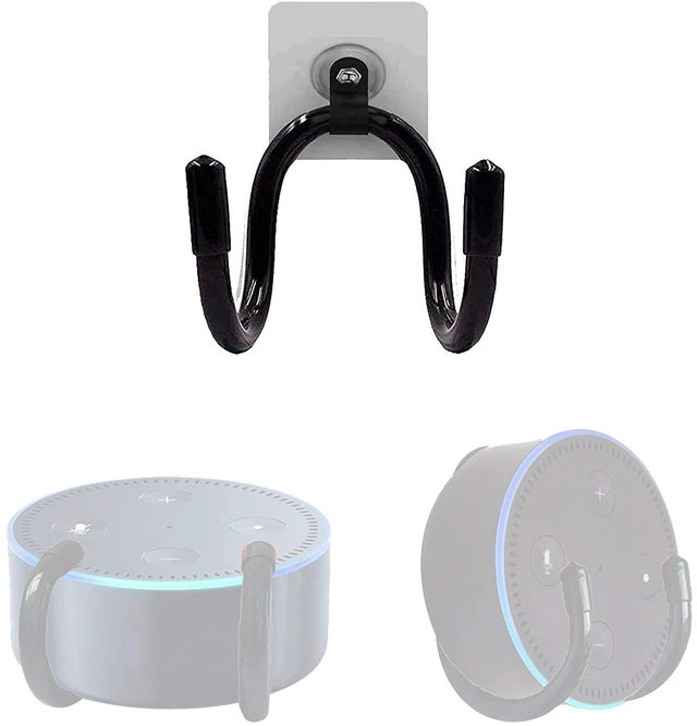 Main image of 1Pack Wall Mount Bracket - Adjustable Size - Great for Echo Dot (1st, 2nd, 3rd Gen) - No Echo Speaker - No Drilling