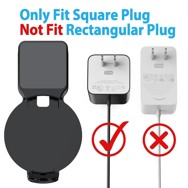 Alt view image 2 of 7 - Echo Dot Wall Mount Holder, Echo Dot Mount 3rd Generation Compatible with HomePod Mini, Clever Echo Dot Accessories with Built-in Cable Management Hide Messy Wires