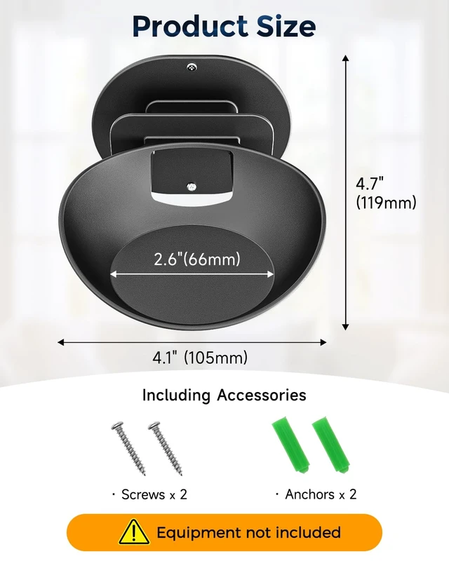 Alt view image 6 of 7 - Wall Mount Shelf for Echo Dot 5th/4th Gen, Echo Pop, Black | Suitable for HomePod Mini, Universal Smart Speaker Holder Bracket, Secure Screw Mount, Built-in Cable Management Stand