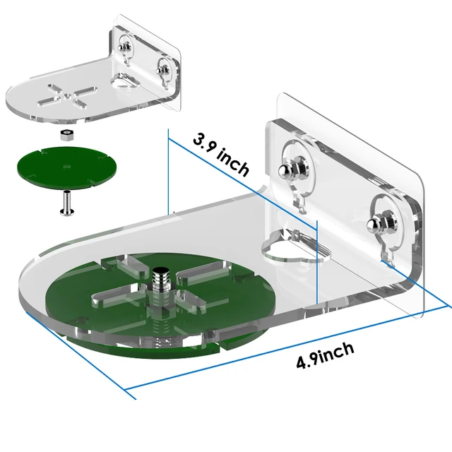 Alt view image 4 of 7 - Compatible for 2025 New Echo Studio,Echo 4th Gen Shelf Wall Moun Stand,Built-in Cable Management, Compatible for sonos era100