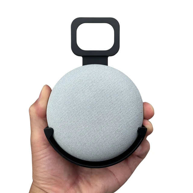 Alt view image 3 of 7 - Wall Mount Holder for UK Google Mini & Dot 2 - Smart Home Outlet Wall Mount Stand for Dot 2nd Generation Speaker Holder with Charging Cord Cable, Space Saving Accessories Without Messy Wires