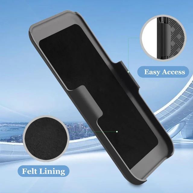Alt view image 4 of 7 - for Samsung Galaxy S24 FE Case with Belt Clip Holster Kickstand | Slim Combo Shell with Swivel Holster Rugged Shockproof Antiscratch Full Body Protective for Galaxy S24 FE 6.7" 2024, Black
