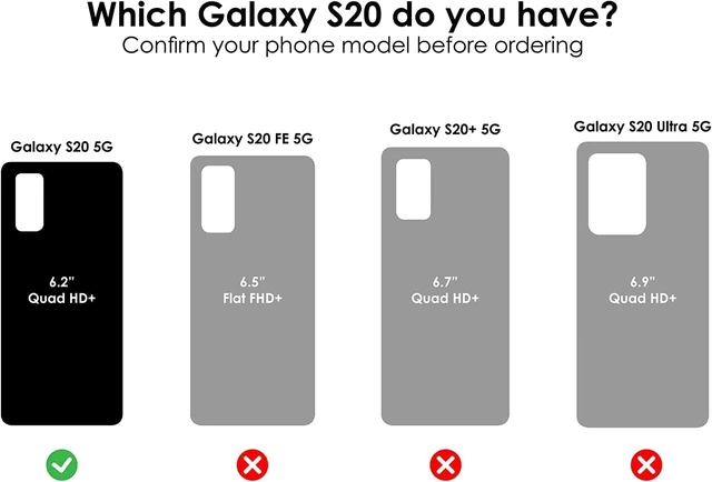 Alt view image 2 of 5 - Commuter Series Case for Galaxy S20/Galaxy S20 5G (NOT Compatible with Galaxy S20 FE) - Black