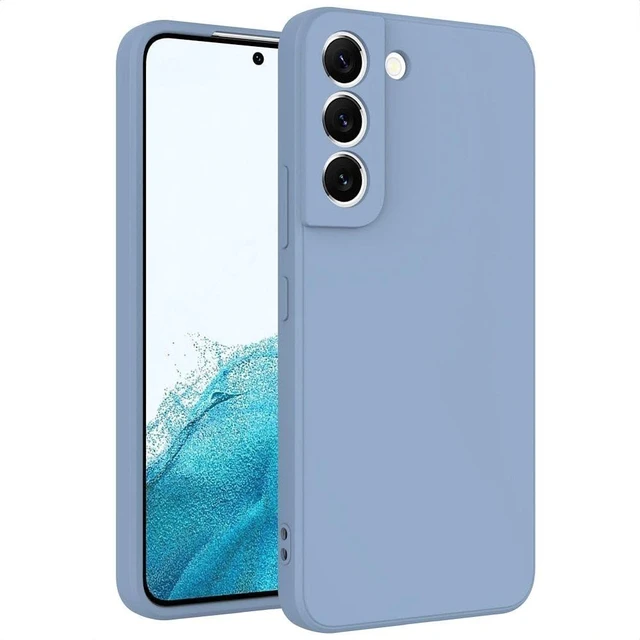 Main image of Soft TPU Slim Case for Samsung Galaxy S22, Lightweight, Snug Fit, Drop-Resistant, Shock-Absorbent, Scratch-Resistant, Grass Gray