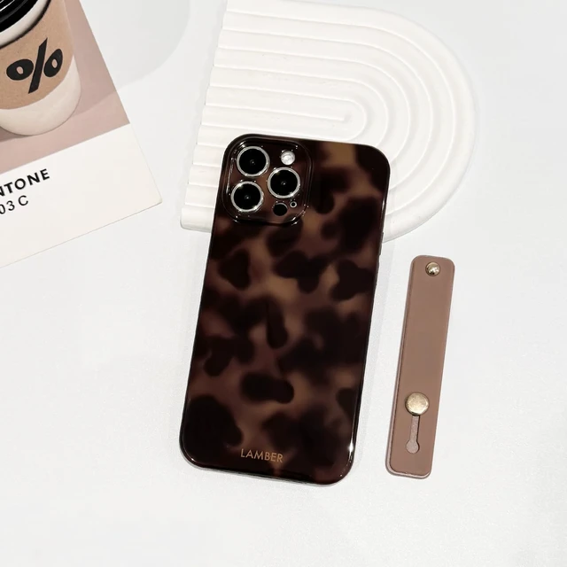 Alt view image 7 of 7 - for iPhone 14 Pro Case Cute Tortoise Wrist - Brown | Strap design, Aesthetic amber, For girls women men, Girly, Soft TPU, Full camera lens, Protective, Shockproof phone cover