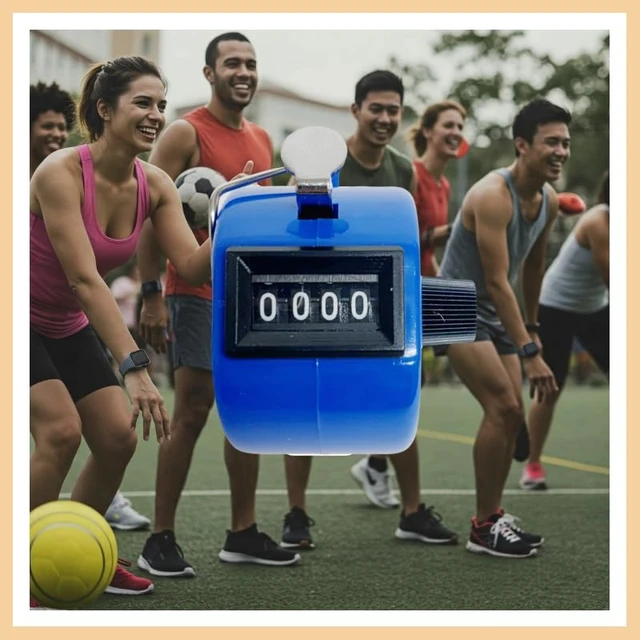 Alt view image 3 of 5 - Hand Tally Counter 4 Digit Number Dual Clicker Golf Handy Convenient (Black)