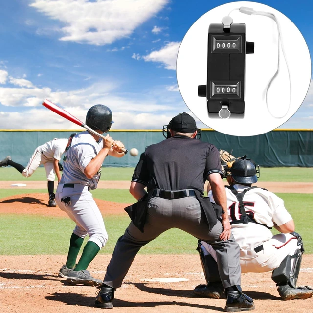 Alt view image 7 of 7 - 2 Pack Black Dual Pitch Counter - Tally Click Counter/Score Tracker/Digital Counter for Baseball Pitches - Handheld and Lightweight with 9999 Max Count